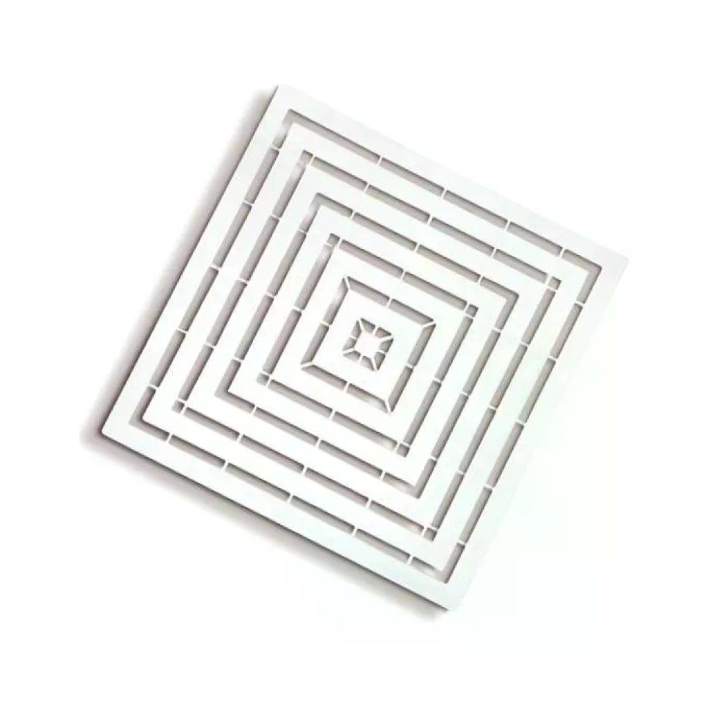 Giganplast GPS575050 Pedana da Doccia Antiscivolo in Polietilene 50x50 cm colore Bianco
