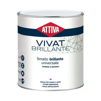 ATTIVA Vivat Brillante Smalto Sintetico Turchese 081, 0,75 L