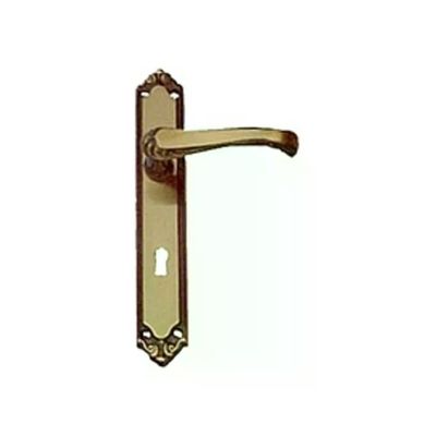 Ghidini 394087006 Lady Maniglia su Placca per Porte Interne Ottone Quadro 8 mm Interasse 70 mm colore