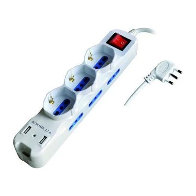 VIGOR-BLINKY Ciabatta Multipresa 11 Prese con USB