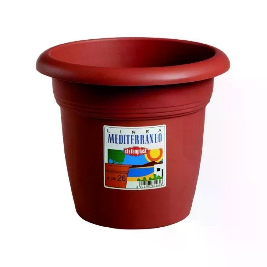 Stefanplast Mediterraneo Vaso da Giardino Terracotta 55 cm Stefanplast Mediterraneo Vaso da Giardino Terracotta 55 cm