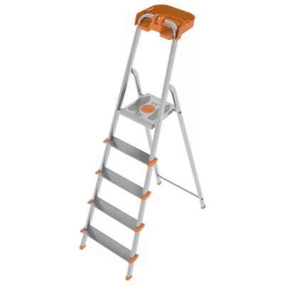 Colombo Attica S108A05P – Scala pieghevole in alluminio, 5 gradini Colombo Attica S108A05P – Scala pieghevole in alluminio, 5 gradini