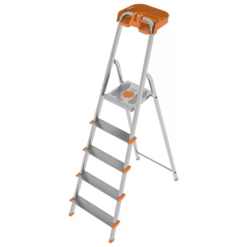 Colombo Attica S108A05P – Scala pieghevole in alluminio, 5 gradini Colombo Attica S108A05P – Scala pieghevole in alluminio, 5 gradini