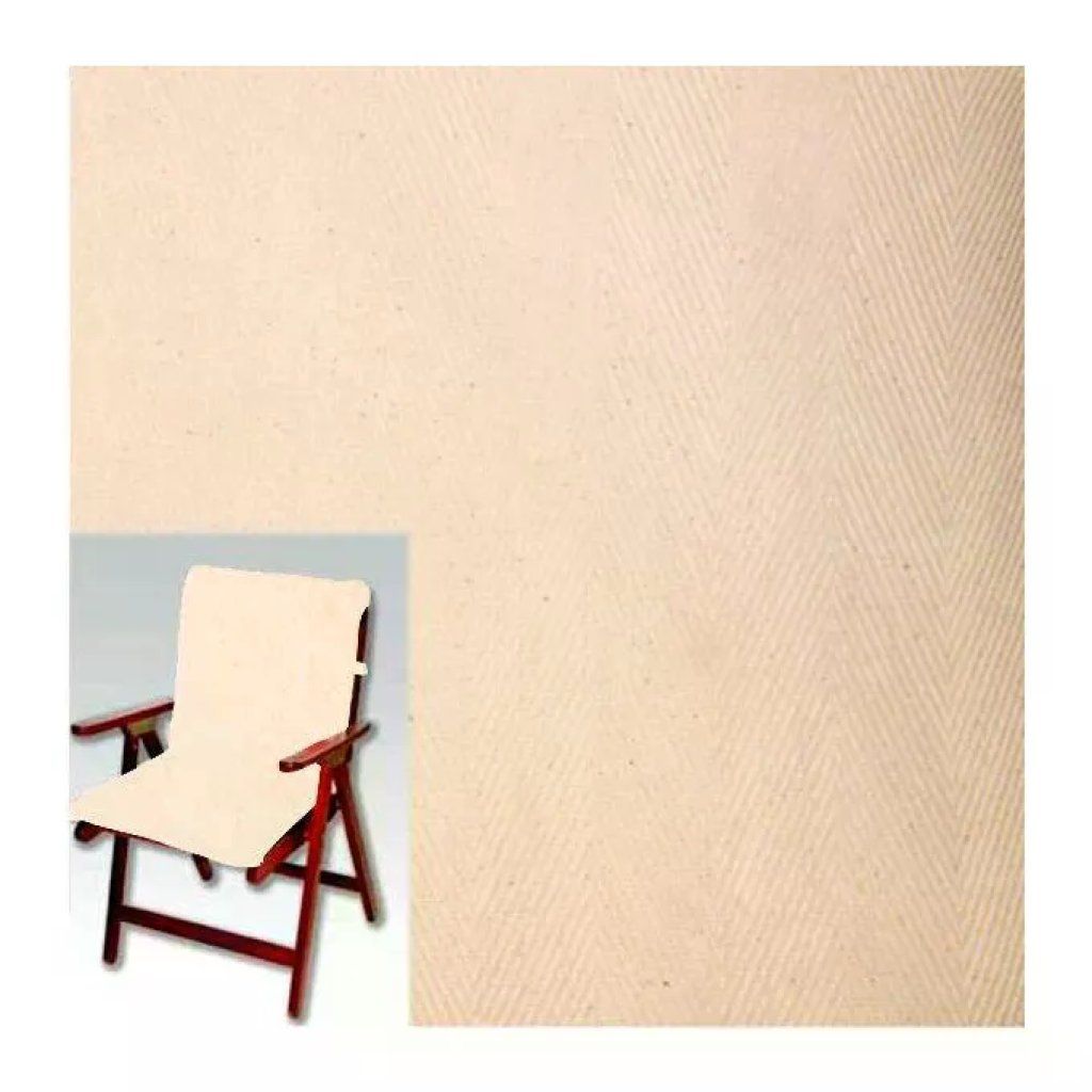 FLORALCASA Cuscino alto per sedia in cotone ecrù 70 × 45 × 45 cm