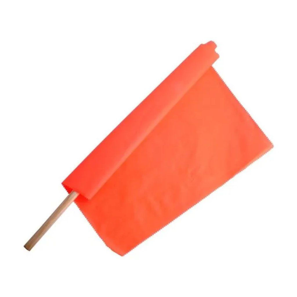 3G Bandierina Segnaletica Arancio Fluorescente con Asta in Legno 3G Bandierina Segnaletica Arancio Fluorescente con Asta in Legno