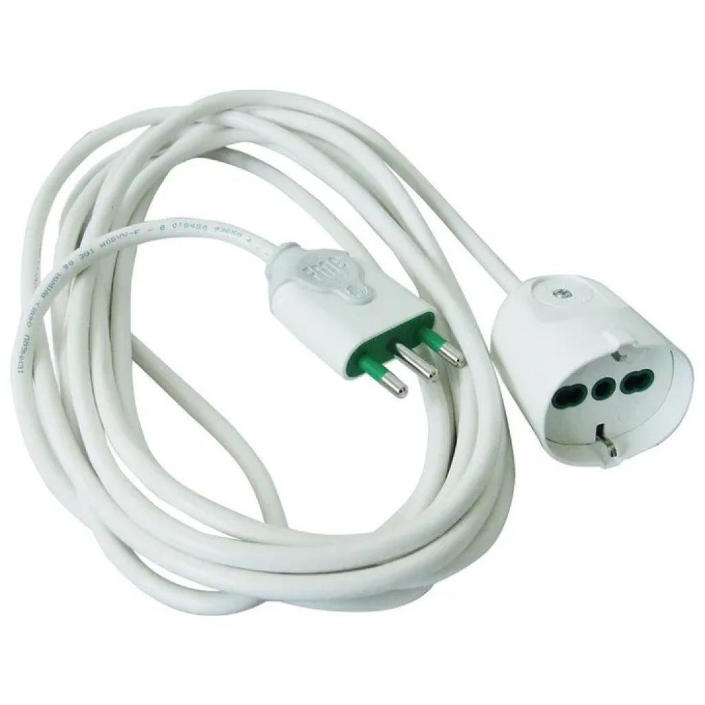 FANTON 92660 Prolunga Elettrica Bipasso 16A, 5 m