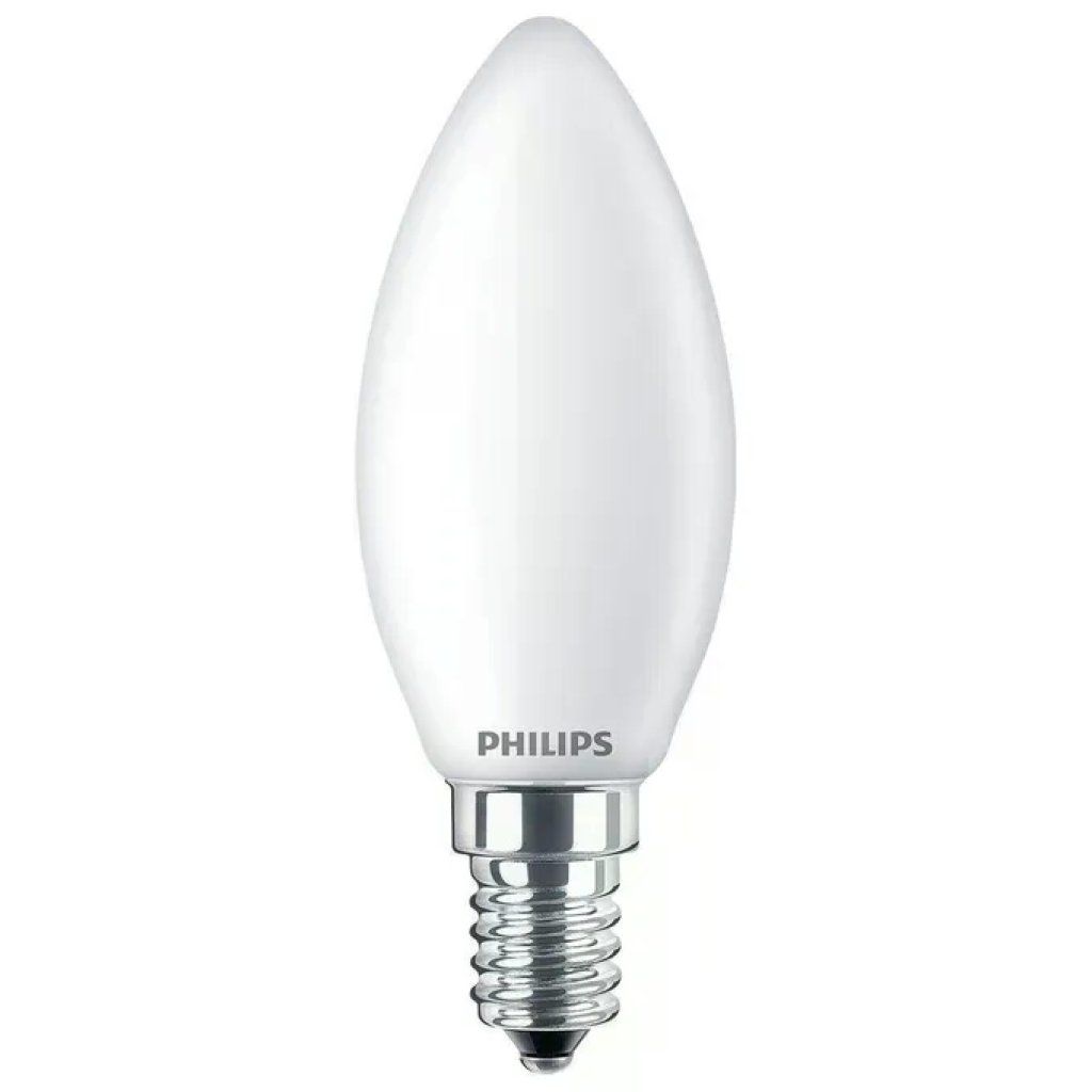 Philips Lampadina LED a Candela E14, 4,3 W, 470 lm, 2700 K