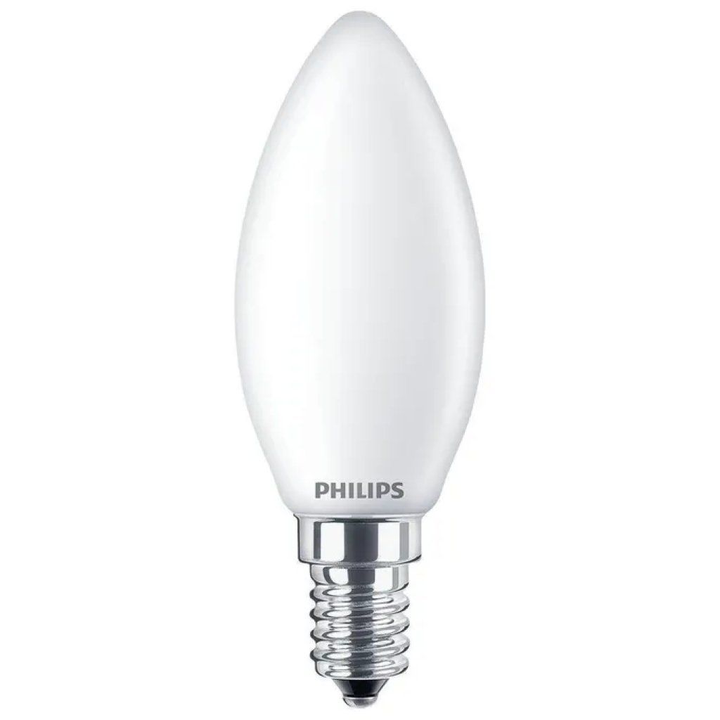 Philips Lampadina LED a candela E14, 4,3 W, 470 lm, 2700 K Philips Lampadina LED a candela E14, 4,3 W, 470 lm, 2700 K