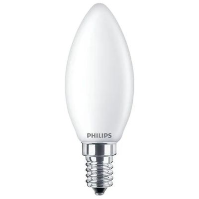 Philips Lampadina LED a candela E14, 4,3 W, 470 lm, 2700 K Philips Lampadina LED a candela E14, 4,3 W, 470 lm, 2700 K
