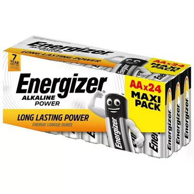 Energizer Alkaline Power AA – Confezione da 24 Batterie