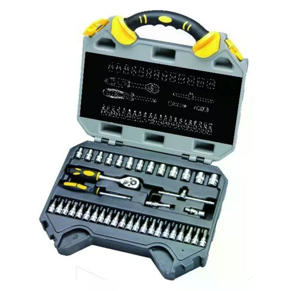 VIGOR-BLINKY Set di 40 Chiavi a Bussola da 1/4" in Acciaio CRV