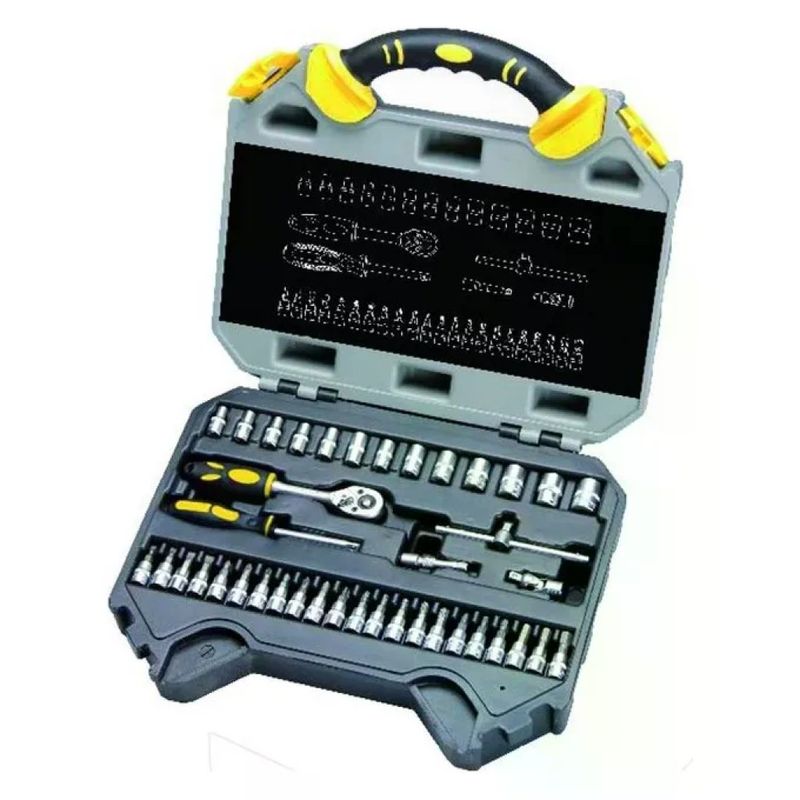 VIGOR-BLINKY Set di 40 Chiavi a Bussola da 1/4" in Acciaio CRV
