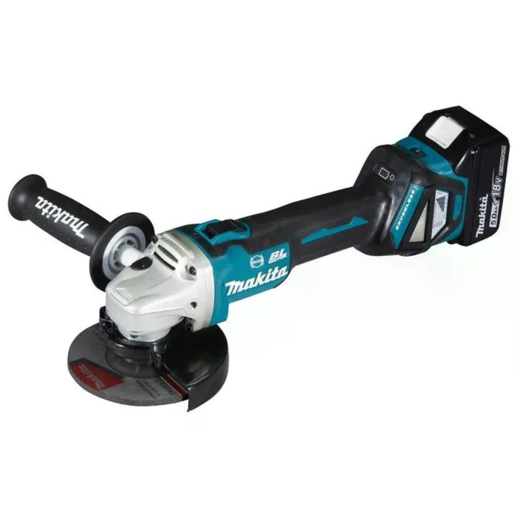 Makita DGA513RTJ Smerigliatrice Angolare 18V BL, Disco 125 mm, con Valigetta MAKPAC