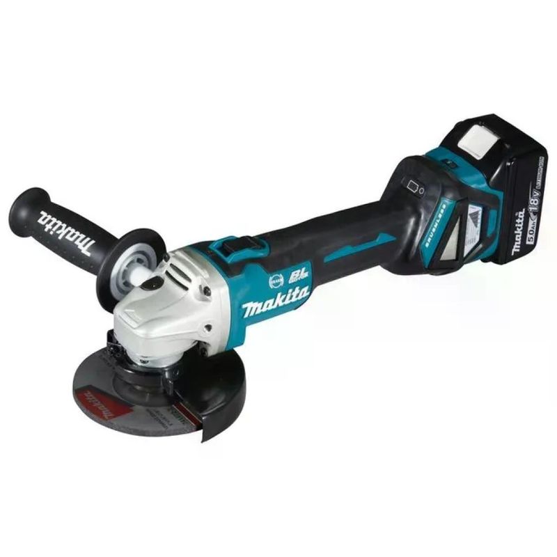 Makita DGA513RTJ Smerigliatrice Angolare 18V BL, Disco 125 mm, con Valigetta MAKPAC