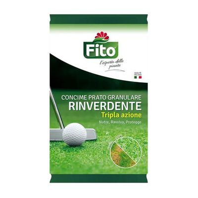 FITO Concime Granulare Rinverdente per Prato, Tripla Azione, 5 kg
