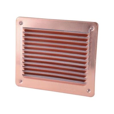 LAVENTILAZIONE La Ventilazione LBR1916RA – Griglia rettangolare in rame 19,3 × 16,5 cm con rete antinsetti LAVENTILAZIONE La Ventilazione LBR1916RA – Griglia rettangolare in rame 19,3 × 16,5 cm con rete antinsetti