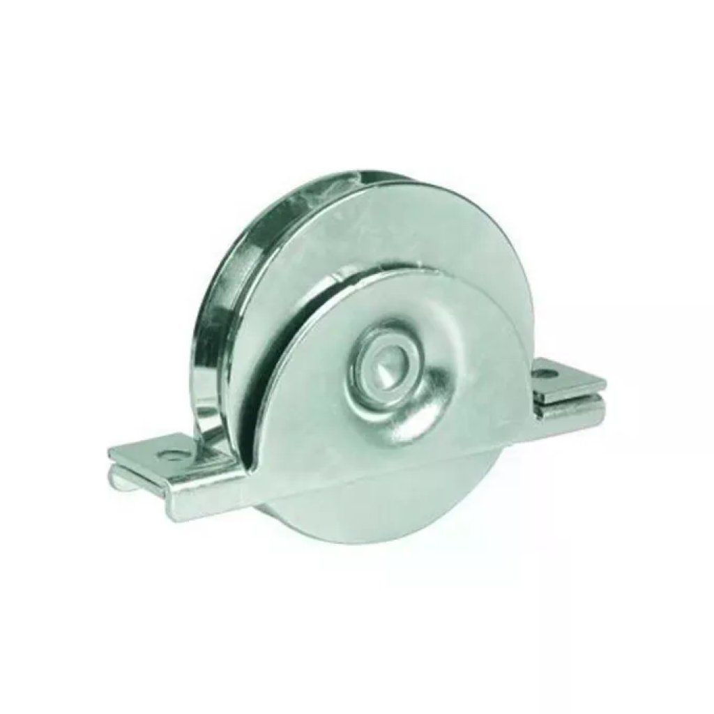 VIGOR-BLINKY Ruota per Cancello Scorrevole con Gola a V 120 mm – Acciaio Zincato