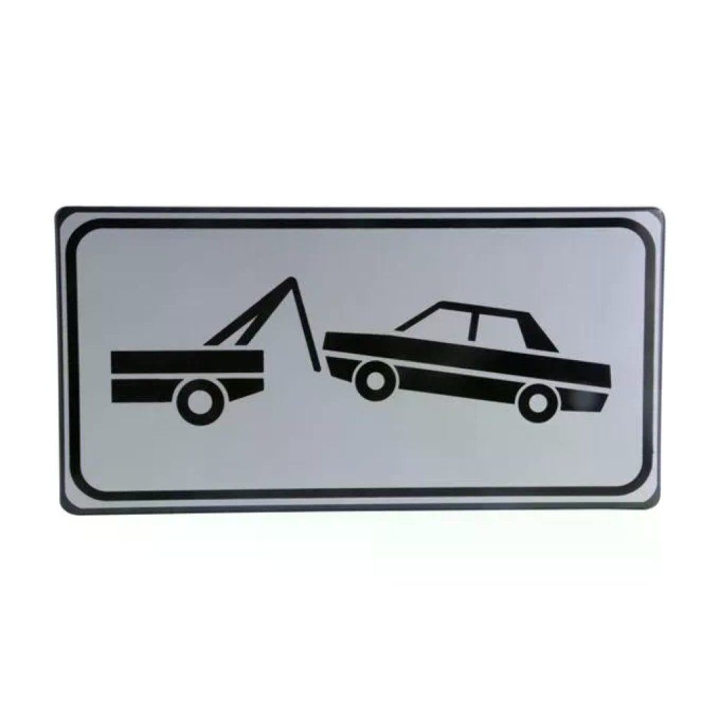 3G Cartello Zona Rimozione Forzata 50x25 cm Rifrangente Classe I