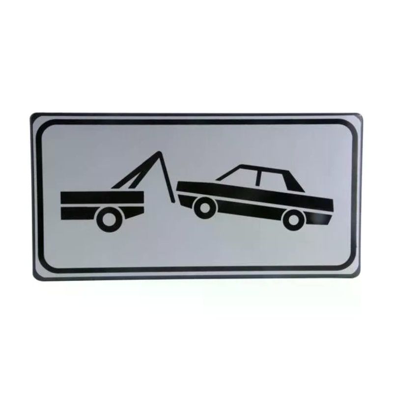 3G Cartello Zona Rimozione Forzata 50x25 cm Rifrangente Classe I