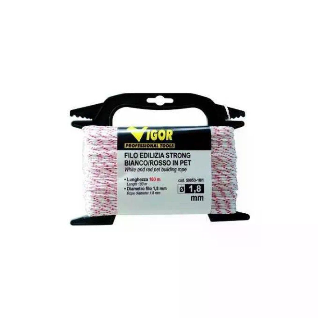 VIGOR-BLINKY Vigor Filo Edilizia Trecciato Bianco 100 m, 1,8 mm VIGOR-BLINKY Vigor Filo Edilizia Trecciato Bianco 100 m, 1,8 mm