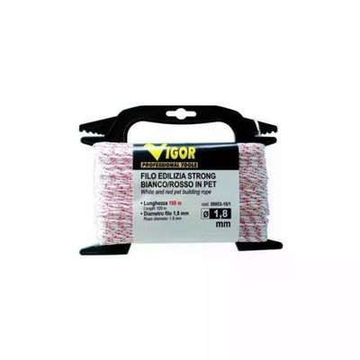 VIGOR-BLINKY Vigor Filo Edilizia Trecciato Bianco 100 m, 1,8 mm