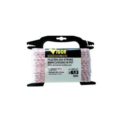 Vigor-Blinky Filo Trecciato Bianco per Edilizia, 100 m