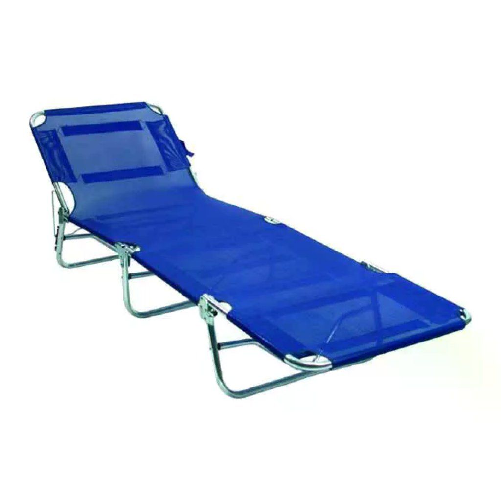 VETTE 00043 Lettino Pieghevole in Alluminio Blu