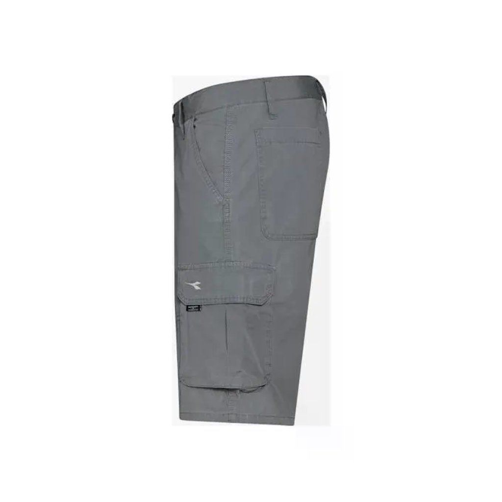 Diadora Wonder II Bermuda da Lavoro Grigio – Cotone 180 g/m², Taglia XXL