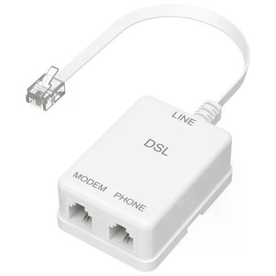 Hama Filtro ADSL con spina e 2 prese modulari 6P4C