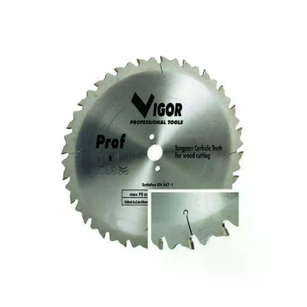 Vigor-Blinky Lama Circolare per Legno 600 mm, 48 Denti Widia, Foro 30 mm