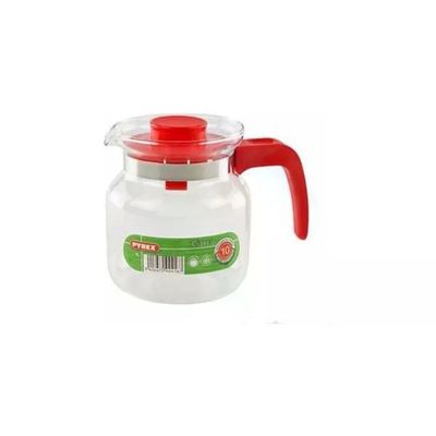 Pyrex Bricco in Vetro da 1,25 L con Coperchio Rosso Pyrex Bricco in Vetro da 1,25 L con Coperchio Rosso