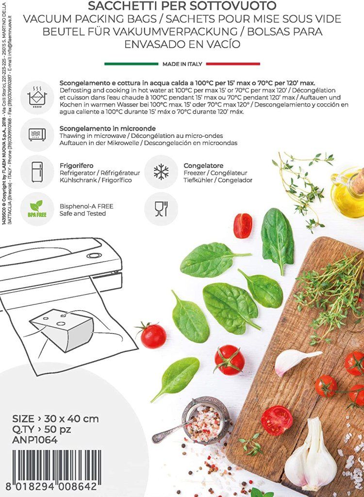 Magic Vac Sacchetti Sottovuoto 30 × 40 cm, 50 pezzi Magic Vac Sacchetti Sottovuoto 30 × 40 cm, 50 pezzi