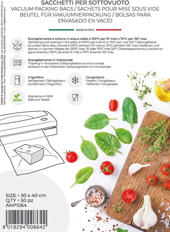 Magic Vac Sacchetti Sottovuoto 30 × 40 cm, 50 pezzi Magic Vac Sacchetti Sottovuoto 30 × 40 cm, 50 pezzi