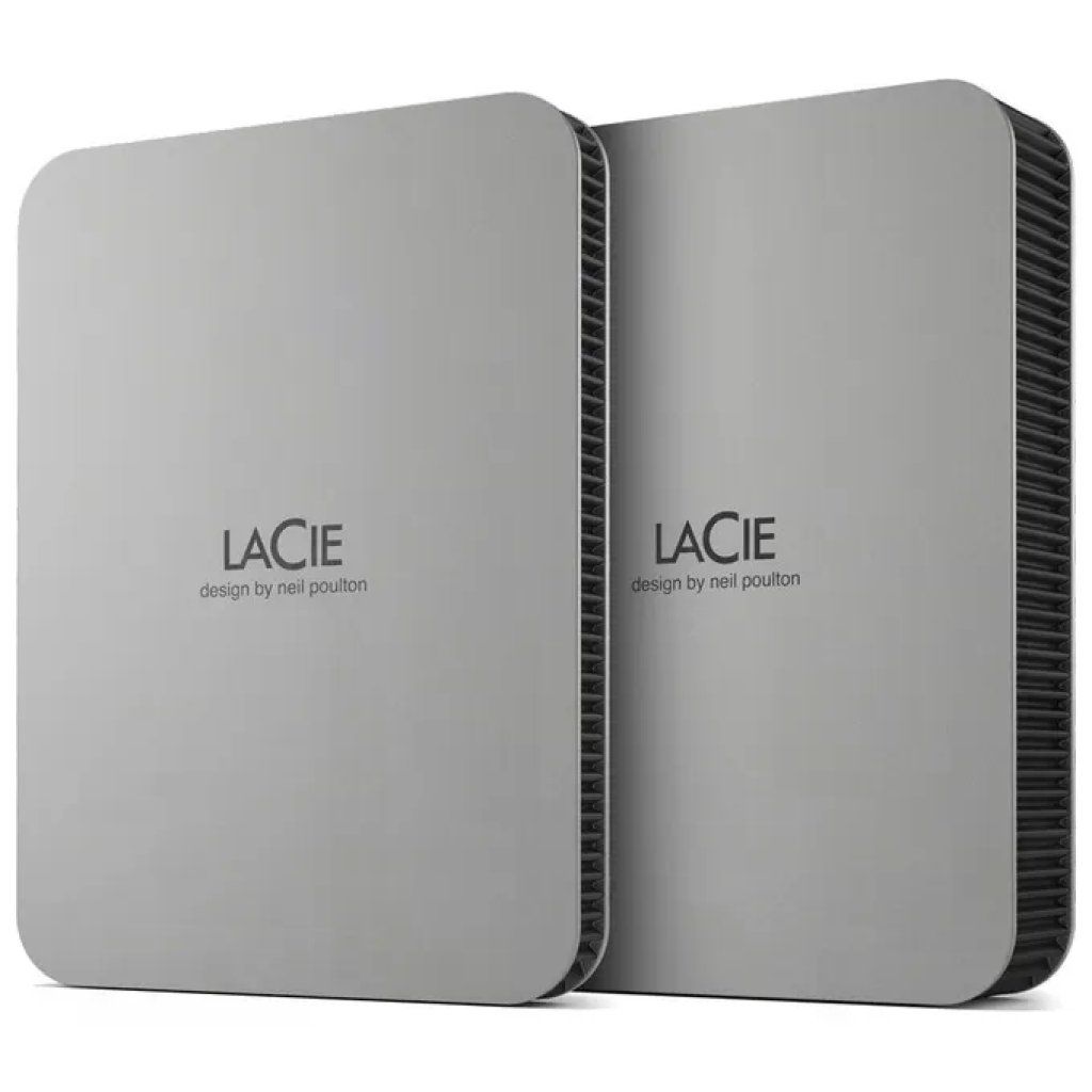 LaCie STLP1000400 Mobile Drive Hard Disk Esterno Portatile 1TB USB-C Argento lunare