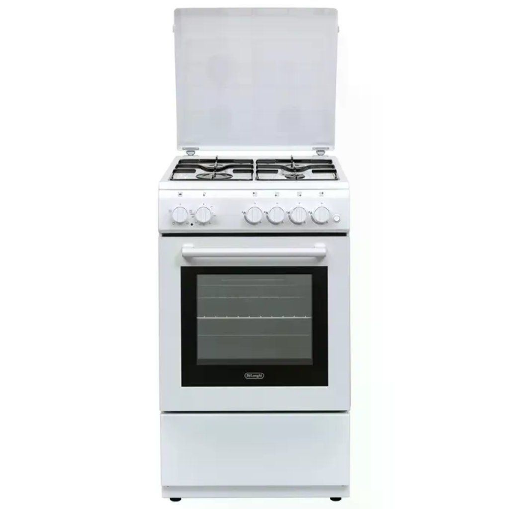 DELONGHI De'Longhi DL554EW Cucina a gas con forno elettrico 4 fuochi 52 L Classe A accensione elettronica