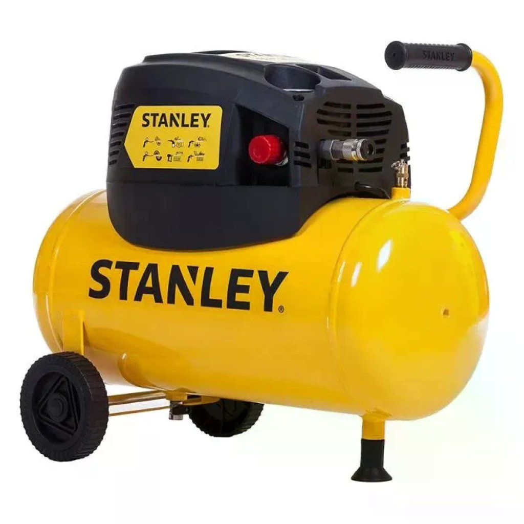 Stanley D200/8/24 Compressore Oilless Portatile 24 L, 8 Bar, 1100 W