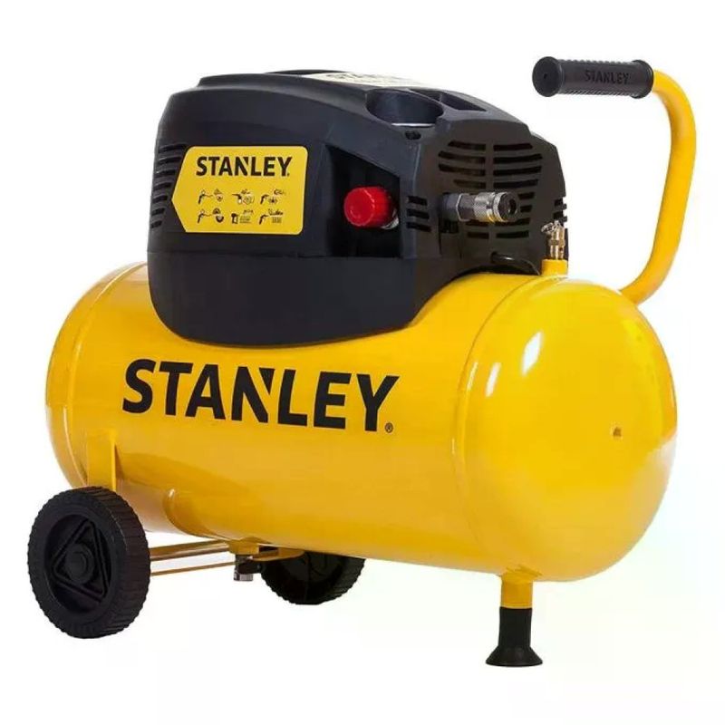 Stanley D200/8/24 Compressore Oilless Portatile 24 L, 8 Bar, 1100 W