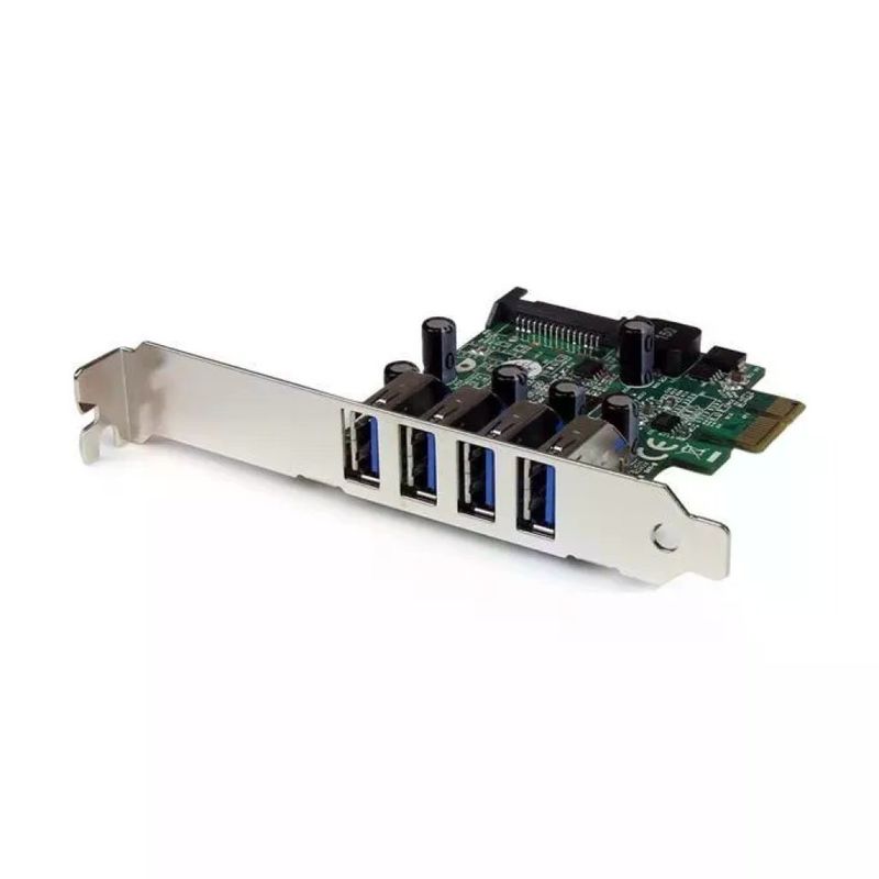 STARTECH.COM StarTech PEXUSB3S4V Scheda Controller PCIe USB 3.0 4 Porte SuperSpeed 5Gbps UASP Alimentazione SATA STARTECH.COM StarTech PEXUSB3S4V Scheda Controller PCIe USB 3.0 4 Porte SuperSpeed 5Gbps UASP Alimentazione SATA