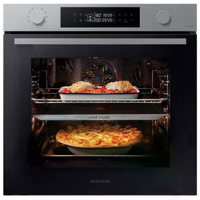 Samsung NV7B44403BS Serie 4 Forno da incasso Elettrico Dual Cook 76 L Classe A+ Vapore Naturale Wi