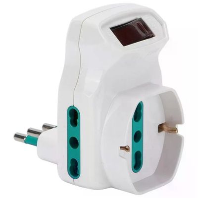 FME Fanton 87317 Adattatore Triplo con Interruttore, 2 Prese Bipasso e 1 Schuko FME Fanton 87317 Adattatore Triplo con Interruttore, 2 Prese Bipasso e 1 Schuko