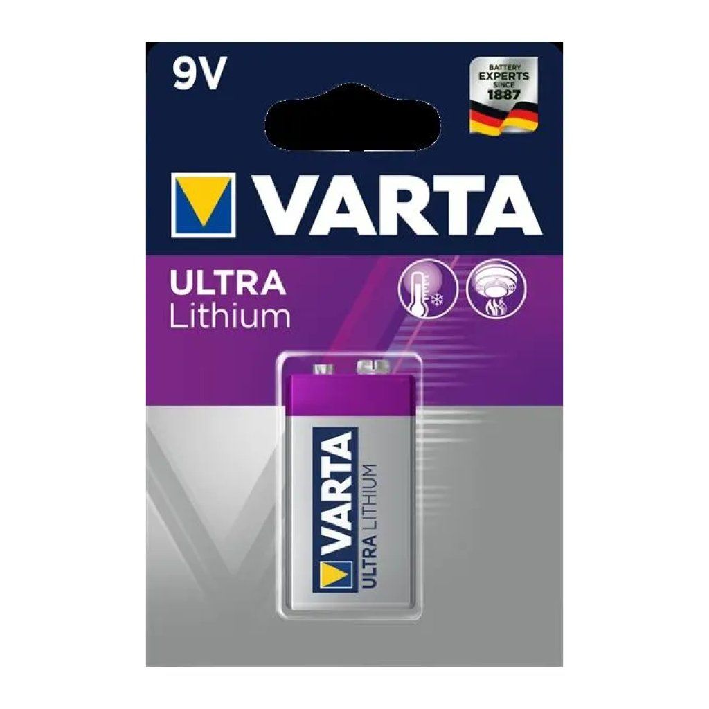 VARTA CR9V Ultra Lithium Batteria 9V 1200 mAh VARTA CR9V Ultra Lithium Batteria 9V 1200 mAh