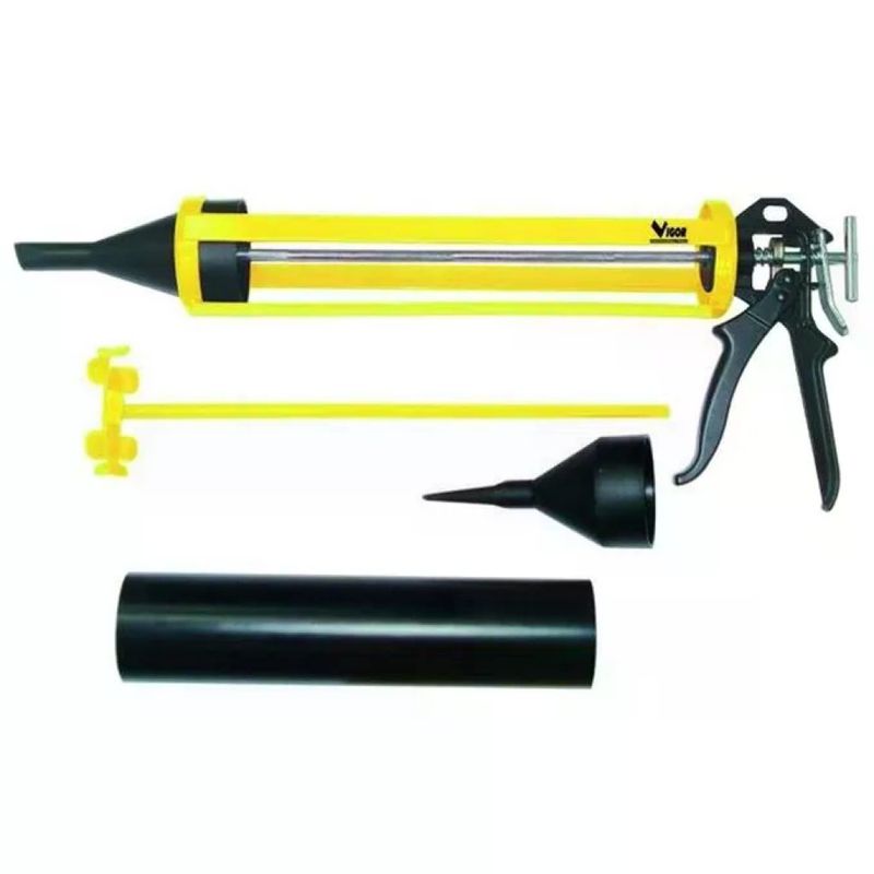VIGOR-BLINKY Vigor V-PSF 300 Pistola per Sigillanti Sfusi con Frizione, 900 ml, 2500 N, 2 Beccucci