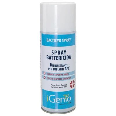 I-GENIO 911 Spray Battericida e Disinfettante per Climatizzatori 400 ml