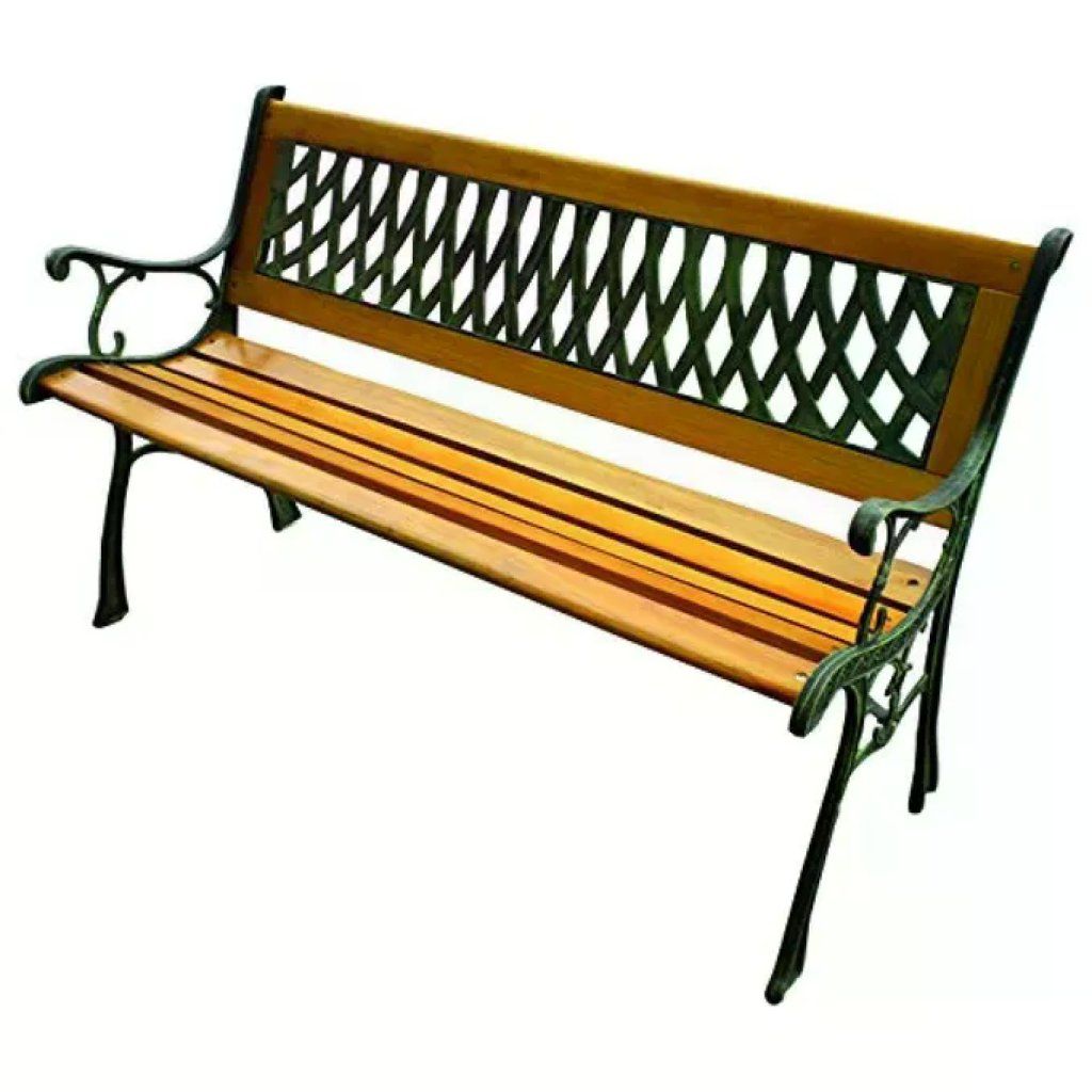VIGOR-BLINKY Blinky Regina Panchina da Giardino in Ghisa e Legno 125 cm
