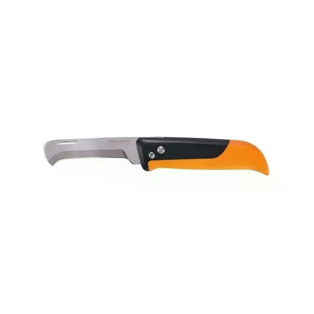 Fiskars X-series K80 Coltello da Orto Serramanico, Lama Inox Ricurva 7,7 cm
