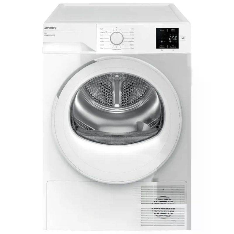 SMEG Asciugatrice Smeg DRC08EE a Pompa di Calore, 8 kg, Classe E, Bianca