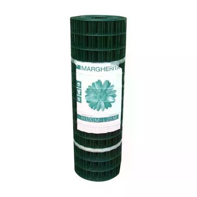 Cavatorta Margherita – Rete elettrosaldata plastificata verde, 100 cm x 25 m