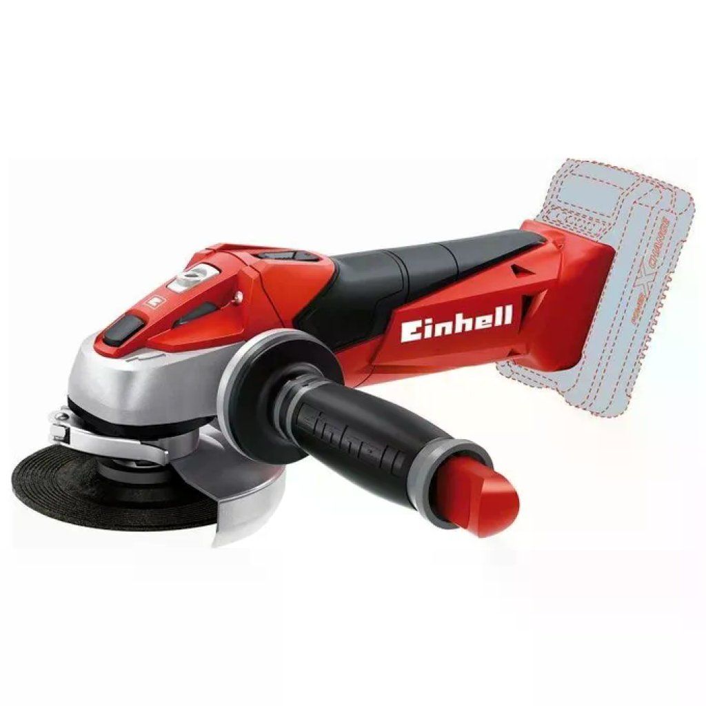 Einhell TE-AG 18/115 Li-Solo – Smerigliatrice angolare a batteria 18 V, disco 115 mm