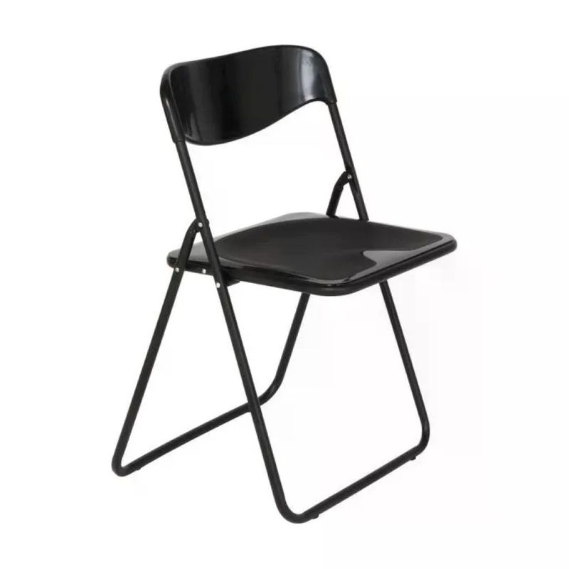 Metal Far Poker New – Sedia pieghevole in acciaio nera