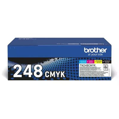 Brother TN-248CMYK Multipack Toner Originale, 4 Colori Brother TN-248CMYK Multipack Toner Originale, 4 Colori